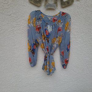 Lucky Brand Boho Peasant Blouse